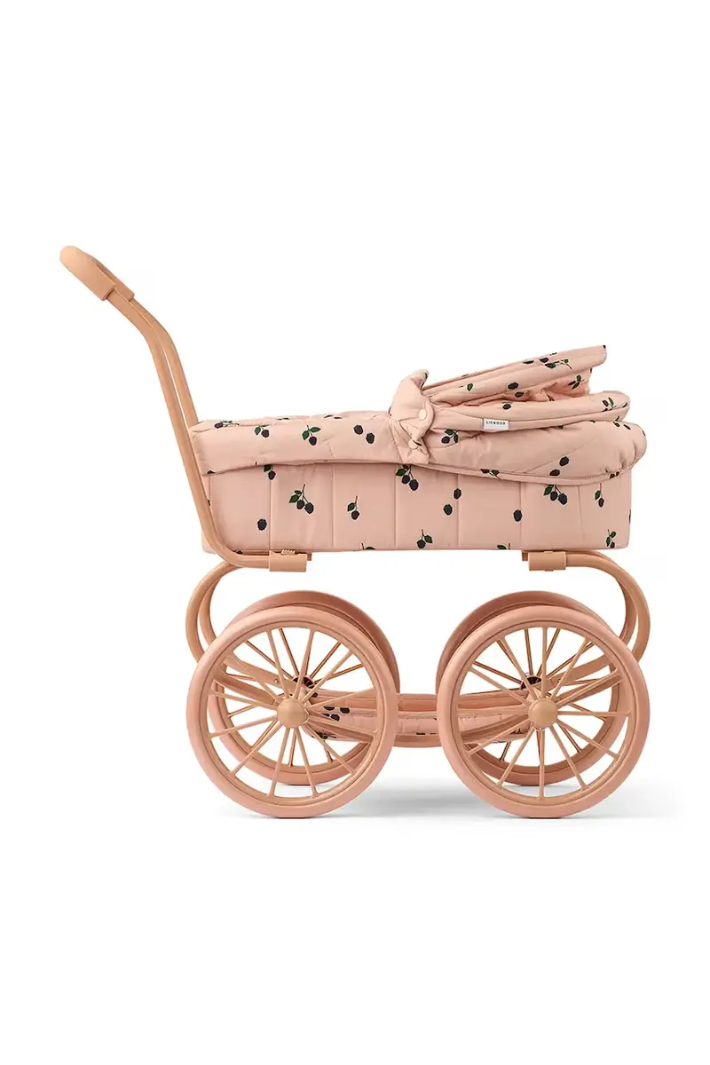 passeggino per bambole Adaline Doll Pram LW19758 Arancione miniatura 3