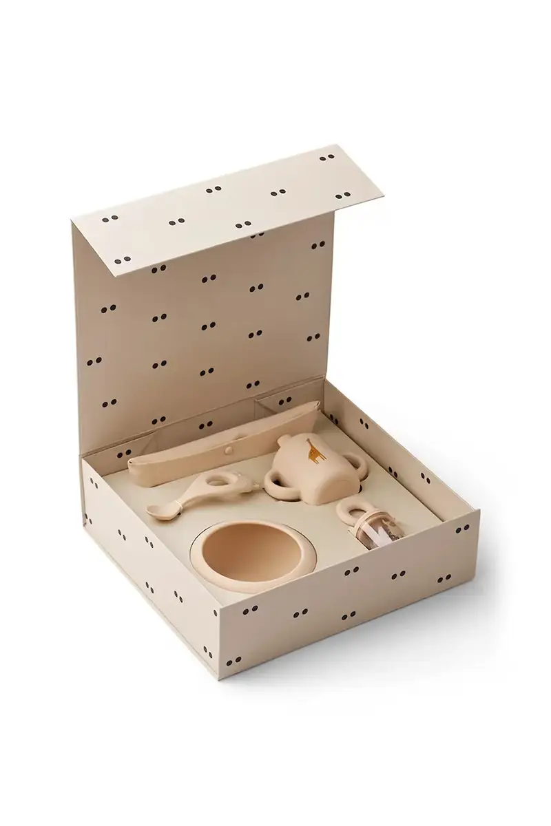 set di posate e stoviglie per bambini Mileah Baby Mealtime Set LW20421 Arancione