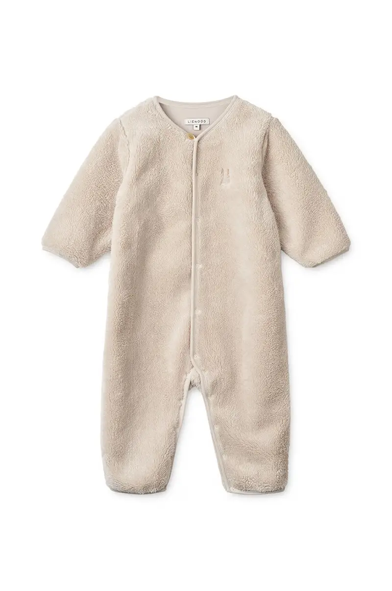 tuta neonato Bailey Baby Pile Jumpsuit colore beige LW19189 miniatura 2