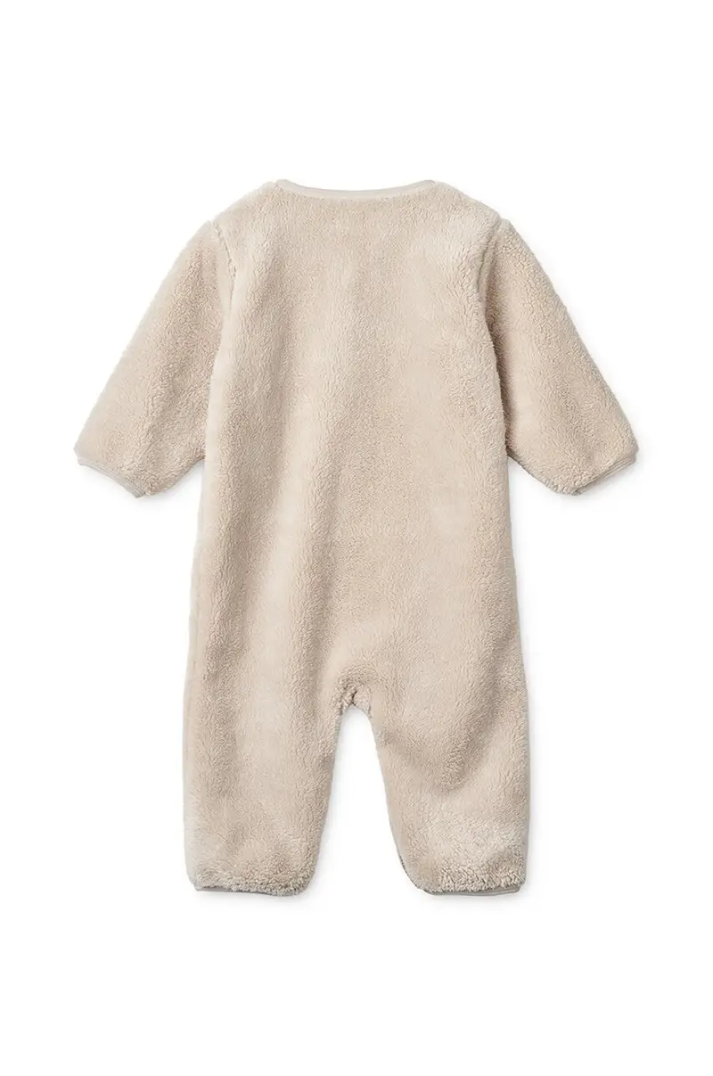 tuta neonato Bailey Baby Pile Jumpsuit colore beige LW19189 miniatura 3
