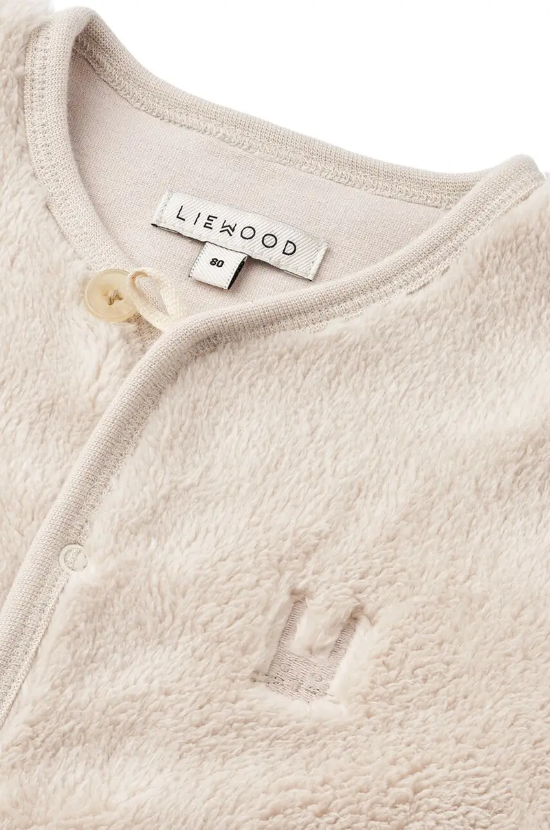 tuta neonato Bailey Baby Pile Jumpsuit colore beige LW19189 miniatura 4