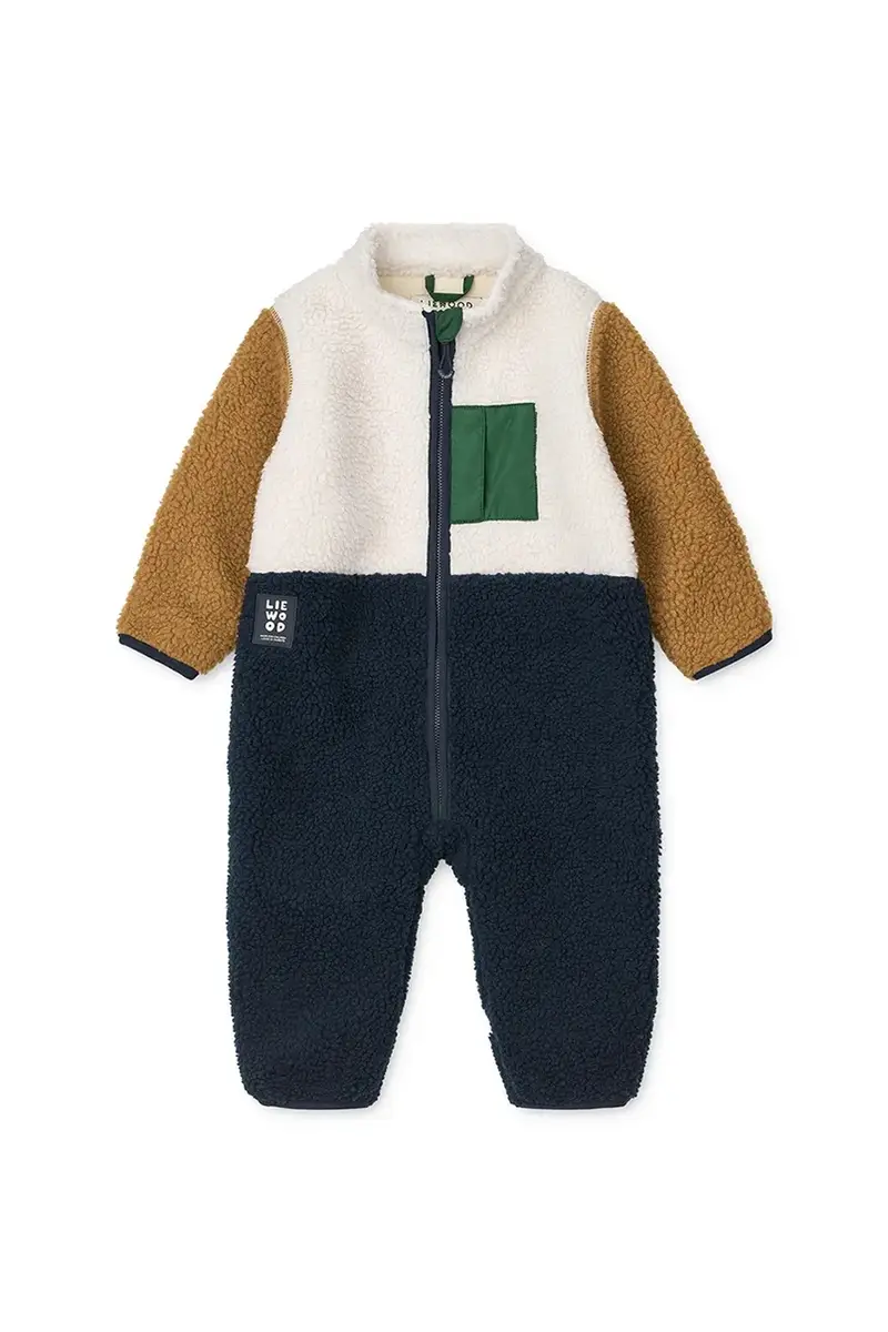tuta per bambini Nolano Pile Jumpsuit colore blu navy LW20263 miniatura 2