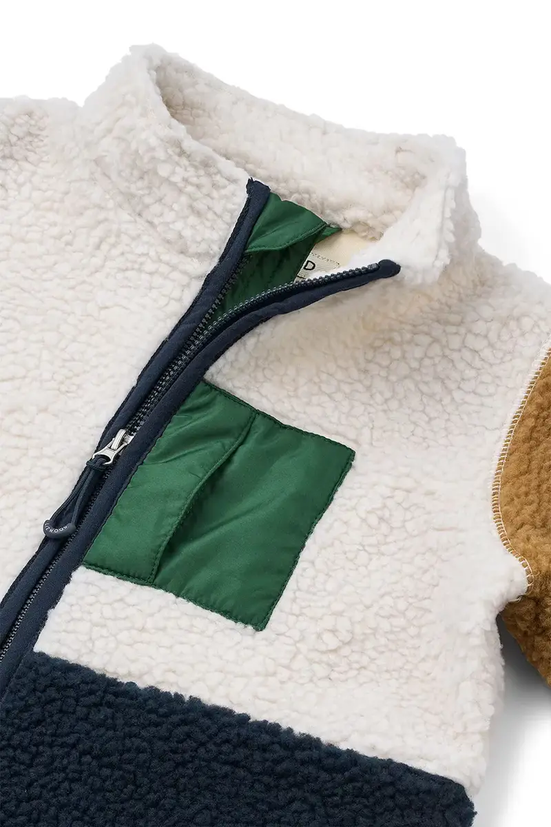 tuta per bambini Nolano Pile Jumpsuit colore blu navy LW20263 miniatura 4