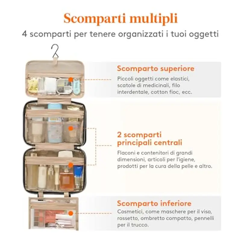 Lifewit Beauty Case Donna Nero 1585843 miniatura 3