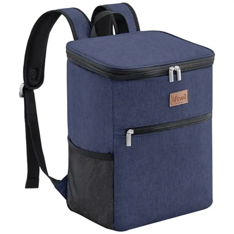 Lifewit Zaino Termico 24L (30 Lattine), Borsa Frigo Portatile con Scomparto, Grande Borse Termica Porta Pranzo per Uomo e Donna, Cooler Bag per Mare, Spiaggia, Viaggio, Blu Scuro