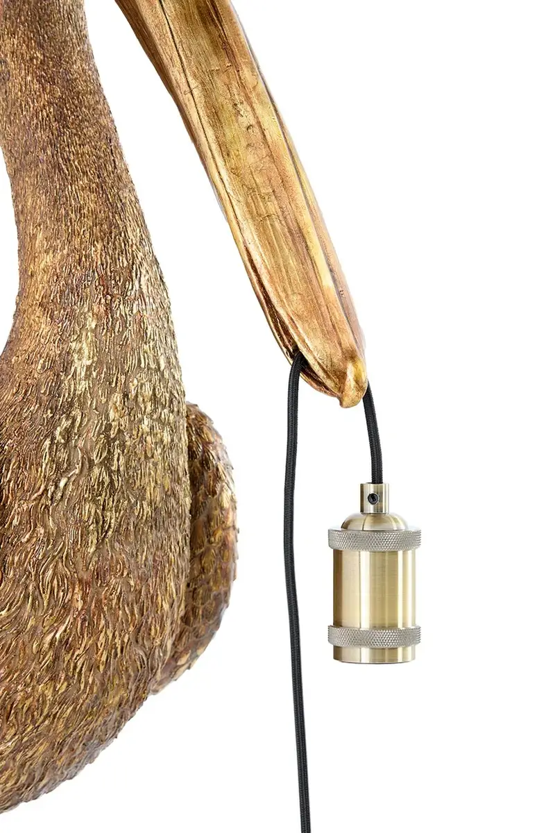 Light & Living lampada da parete Pelican 33 x 28 x 63 cm Marrone miniatura 4