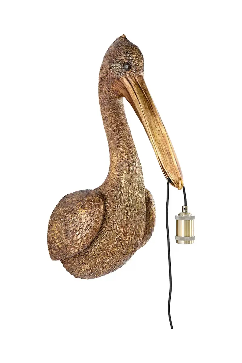 Light & Living lampada da parete Pelican 33 x 28 x 63 cm Marrone