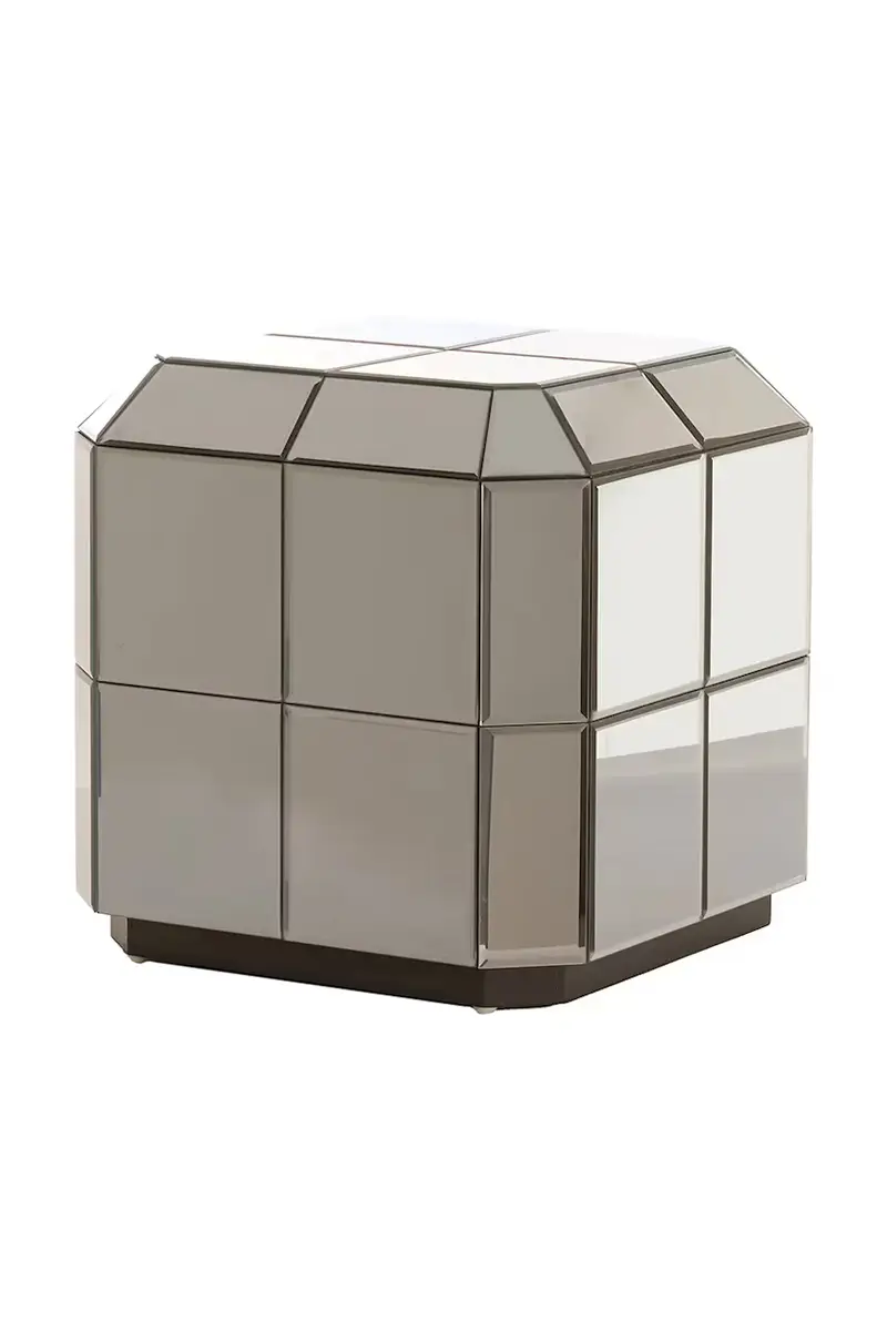 Light & Living tavolino Luciano 40 x 40 x 40 cm Marrone miniatura 2