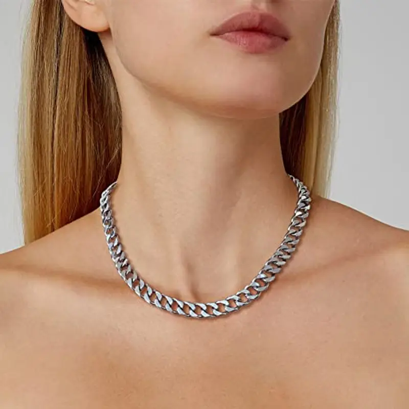 LILIE&WHITE Collana Argento per Donna, Elegante Catena a Maglia Resistente, Collana Ipoallergenica e Resistente alla miniatura 2