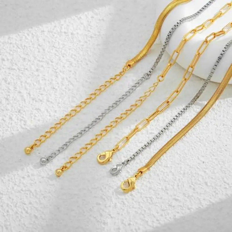 LILIE&WHITE Collana Multistrato Oro e Argento per Donna, Elegante Catena Ipoallergenica, Accessori Alla Moda con Design miniatura 3