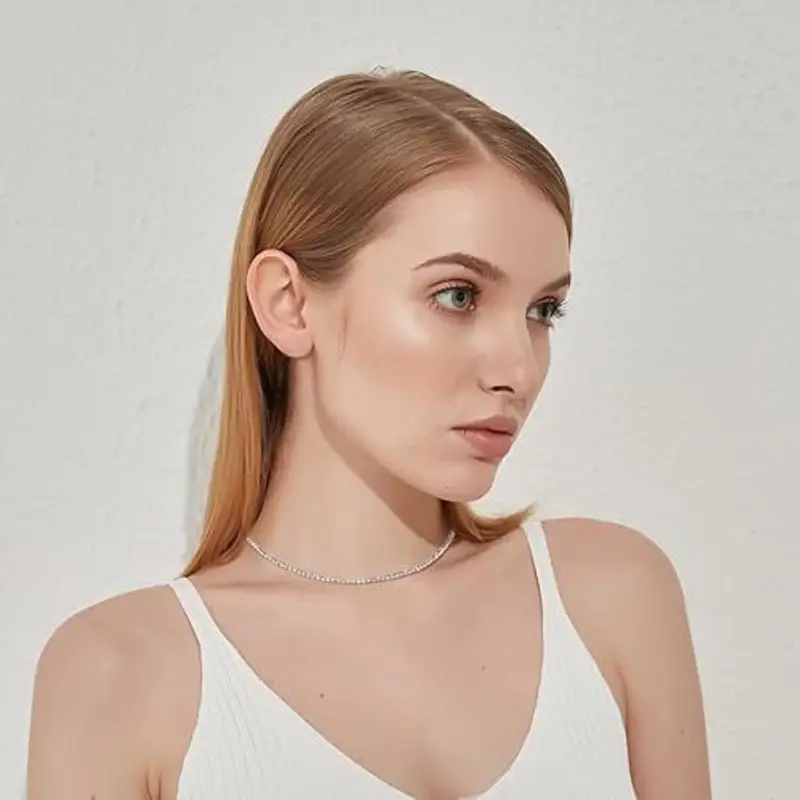 LILIE&WHITE Collana Tennis da Donna, Design Elegante in Argento con Zirconi Brillanti, Gioiello Raffinato per Occasioni miniatura 3