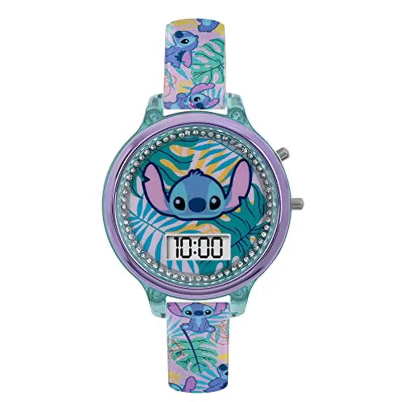 Lilo and Stitch Orologio Digitale al Quarzo Ragazza con Cinturino in Silicone LAS40001ARG miniatura 2