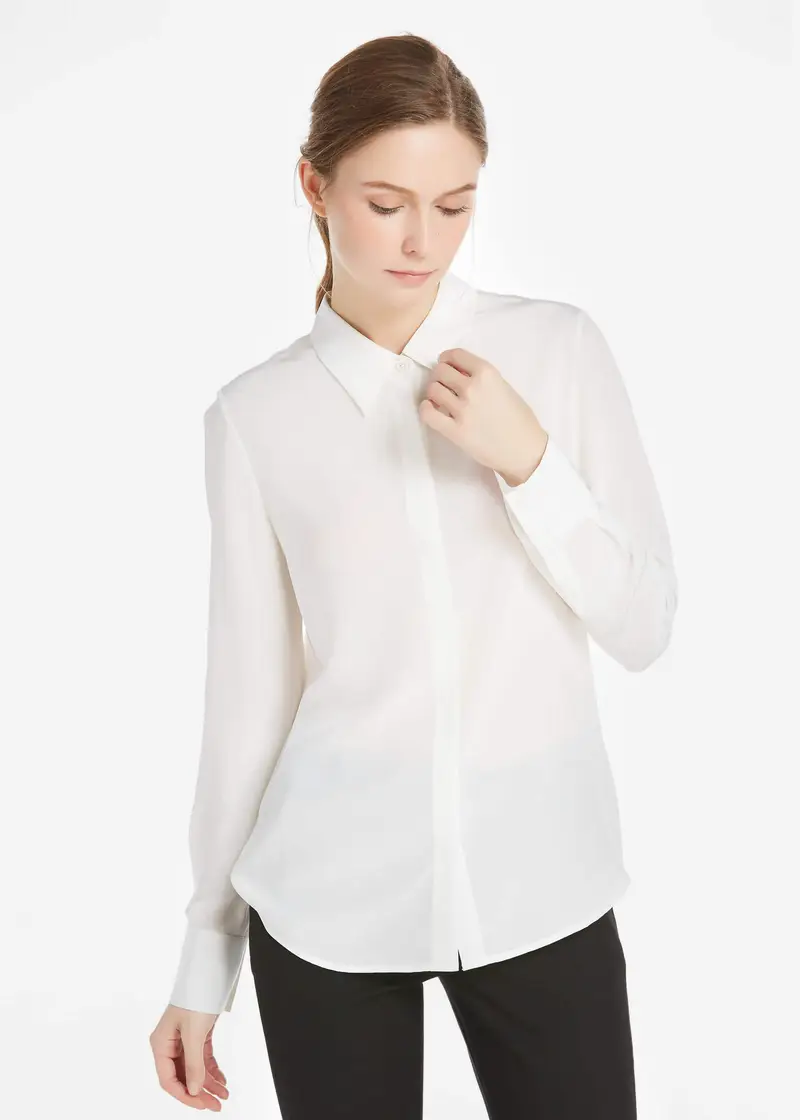 LILYSILK Bluse Donna Bianco 2924023