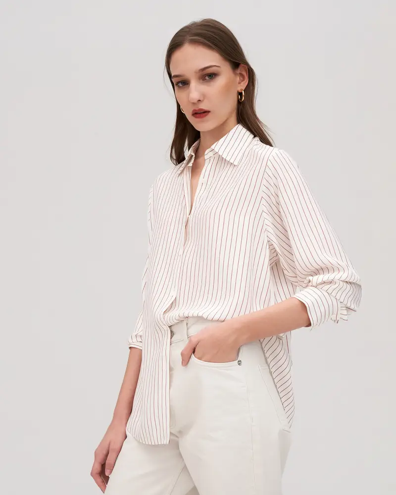 LILYSILK Bluse Donna Marrone 2925939