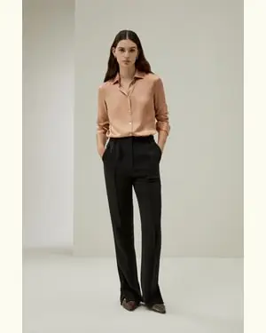 Camicette Di Seta Bottoni In Conchiglia Naturalecharmeuse Seta 100% Pura Charmeuse Seta 100% Pura Adatto Per Lavoro E Affari Quarzo Rosa