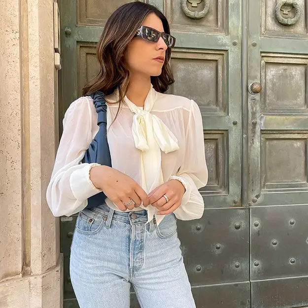 LILYSILK Papillon Donna Bianco 2924055