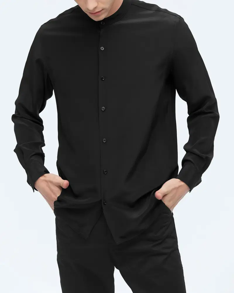 LILYSILK Camicie Uomo Nero 2928244