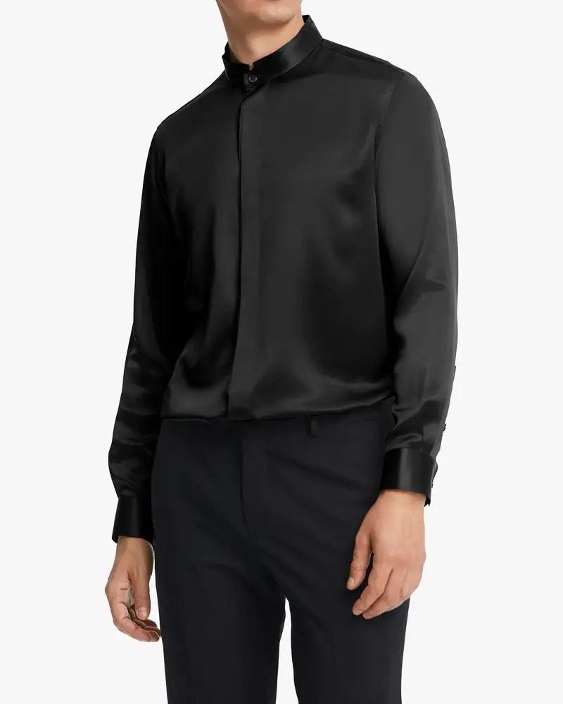 LILYSILK Camicie Uomo Nero 2926651