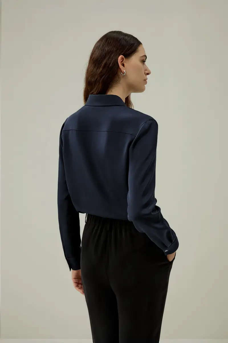 LILYSILK Camicie Donna Blu 2925238