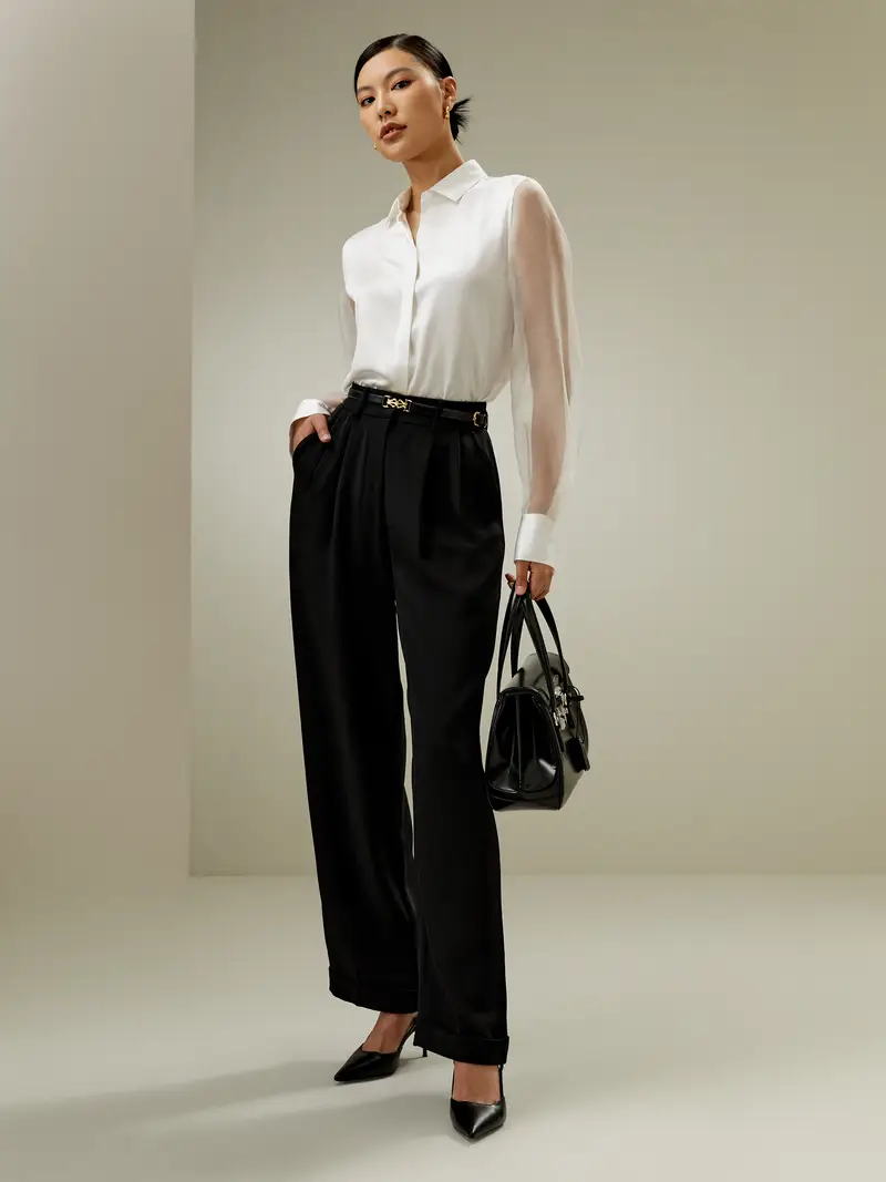 LILYSILK Camicie Donna Bianco 2924334