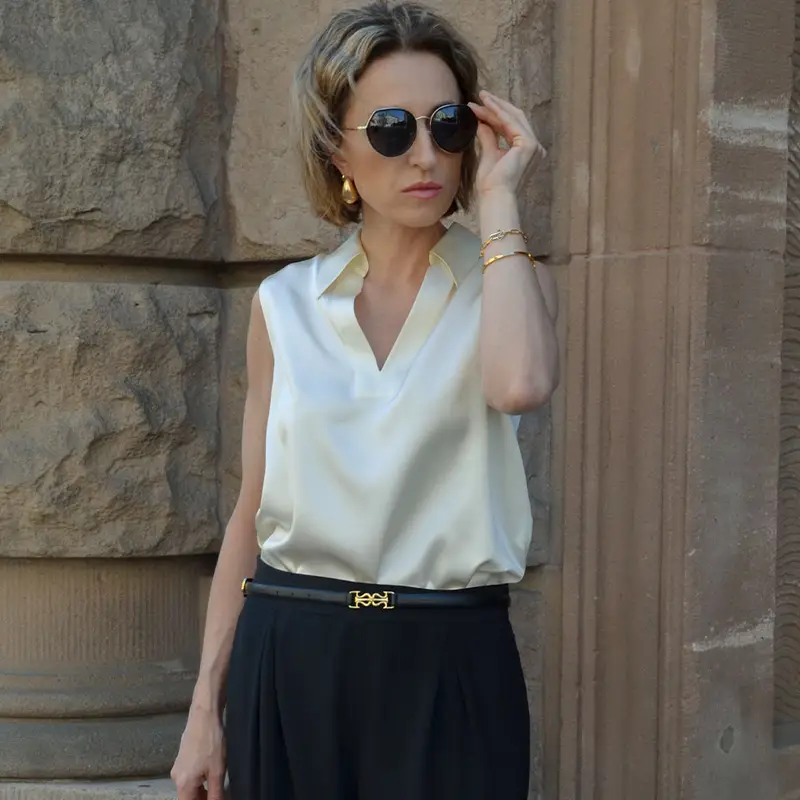 LILYSILK Camicie Donna Bianco 2924016