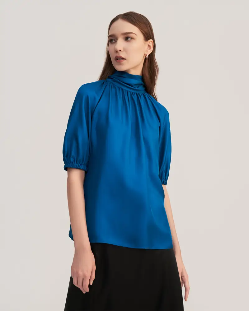 LILYSILK Camicie Donna Blu 2832312