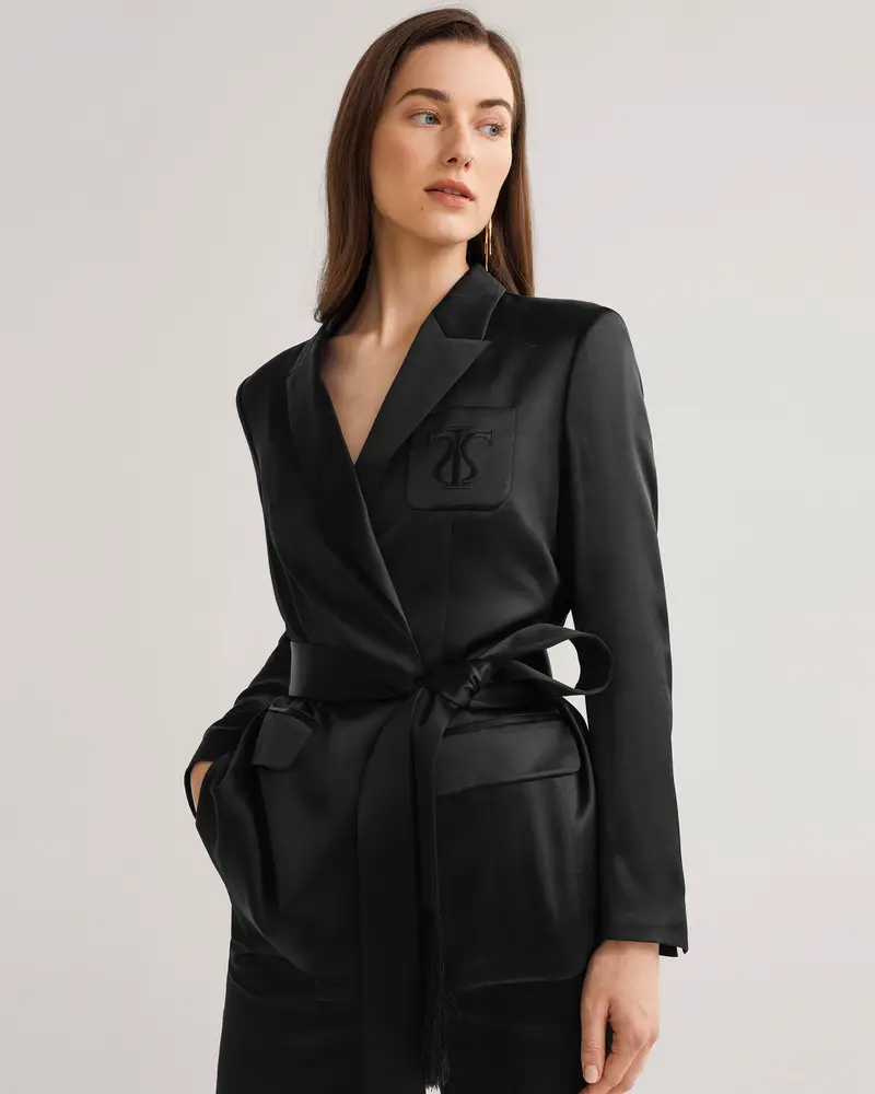 Capispalla In Seta IT Donna Nero