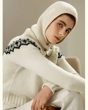 Cappello Bottoni Di Corno Puro Cashmere Per Le Persone Allergiche Più Ecologica Bianco Naturale