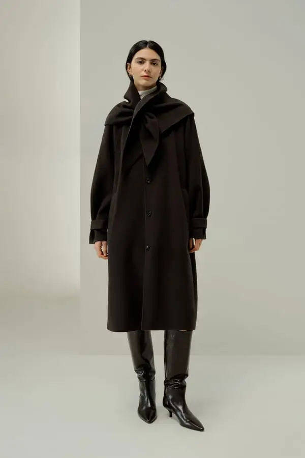 Cappotto Oversize Lana Seta Americano - Elegante e Caldo per l'Inverno