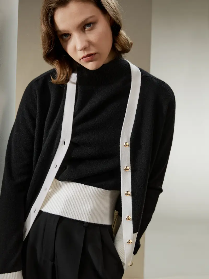 LILYSILK Cardigan Nero 2928205