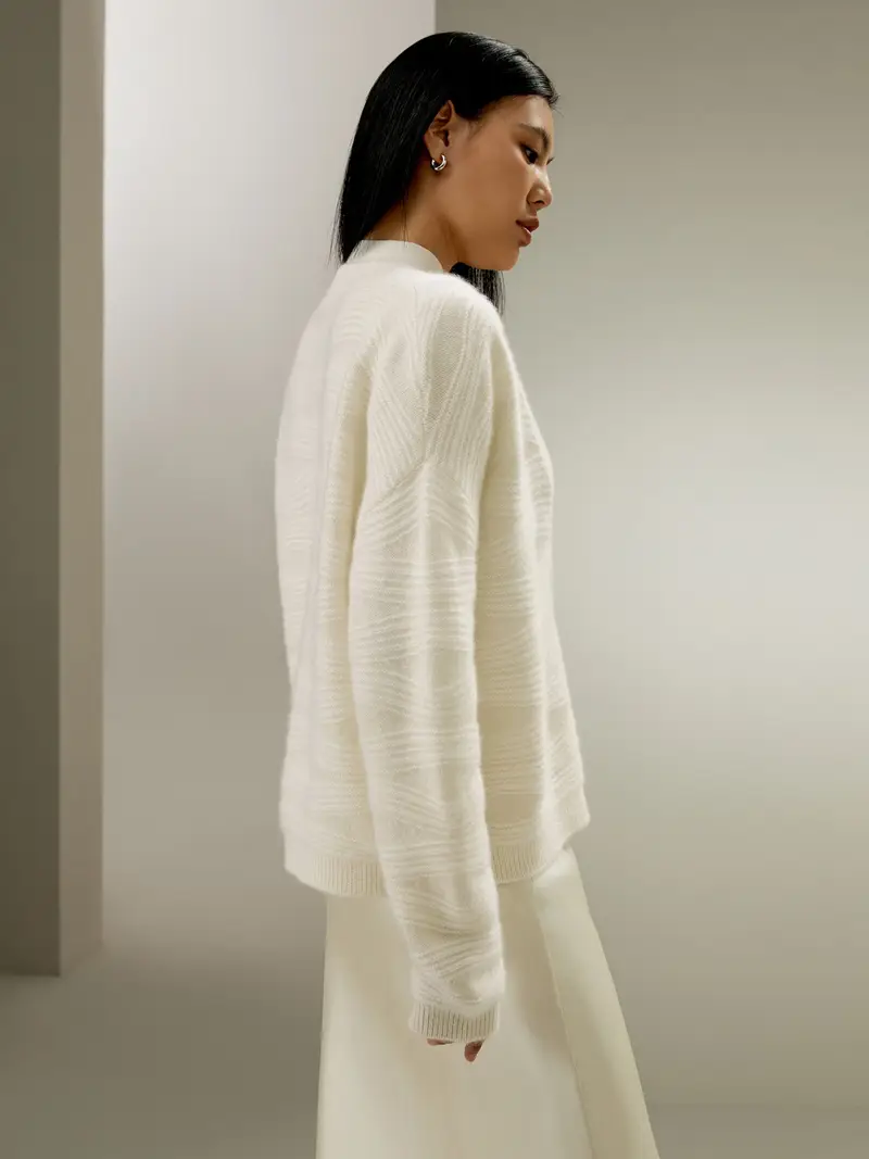 LILYSILK Cardigan Donna Bianco 2924078