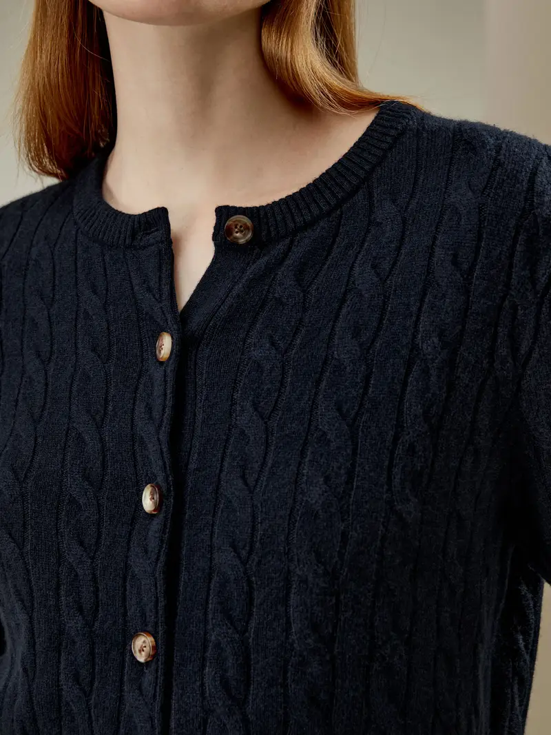 LILYSILK Cardigan Donna Blu 2924959