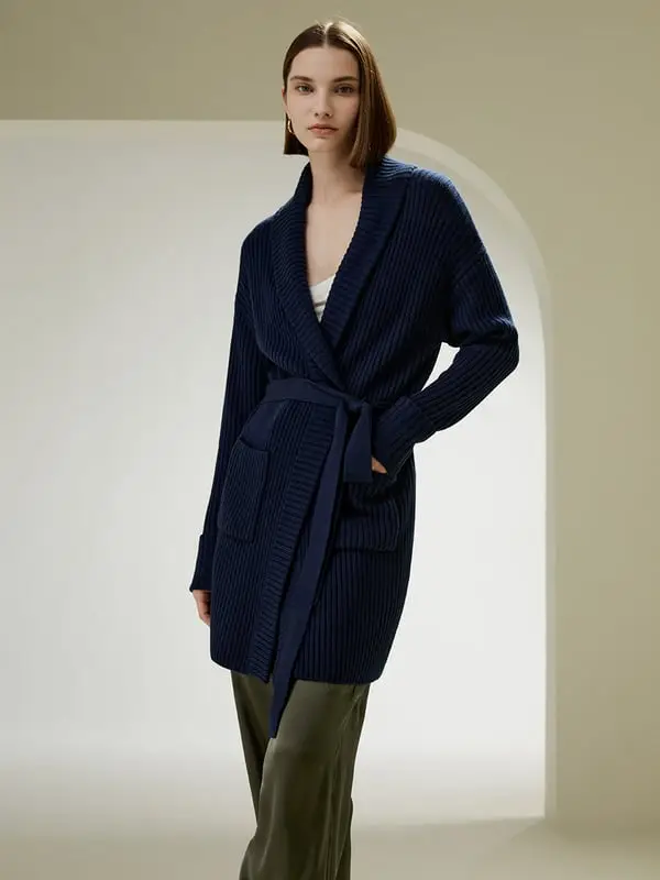 LILYSILK Cardigan Donna Blu 2925087