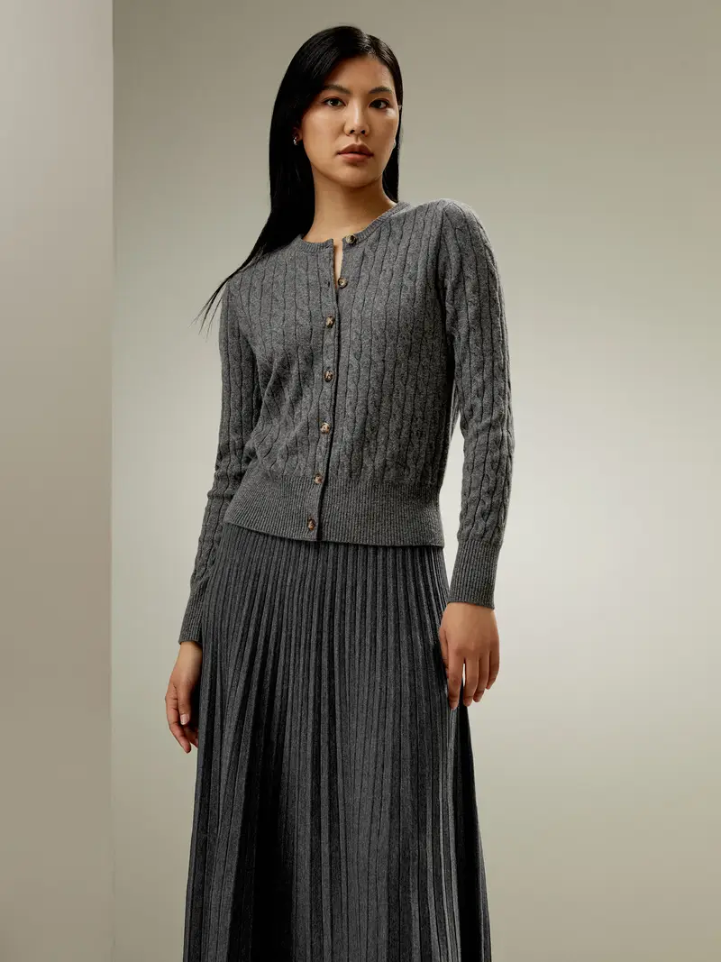 LILYSILK Cardigan Donna Grigio 2926259