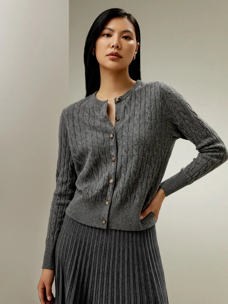 LILYSILK Cardigan Grigio 2926261