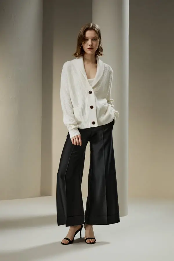 LILYSILK Cardigan Donna Bianco 2923986