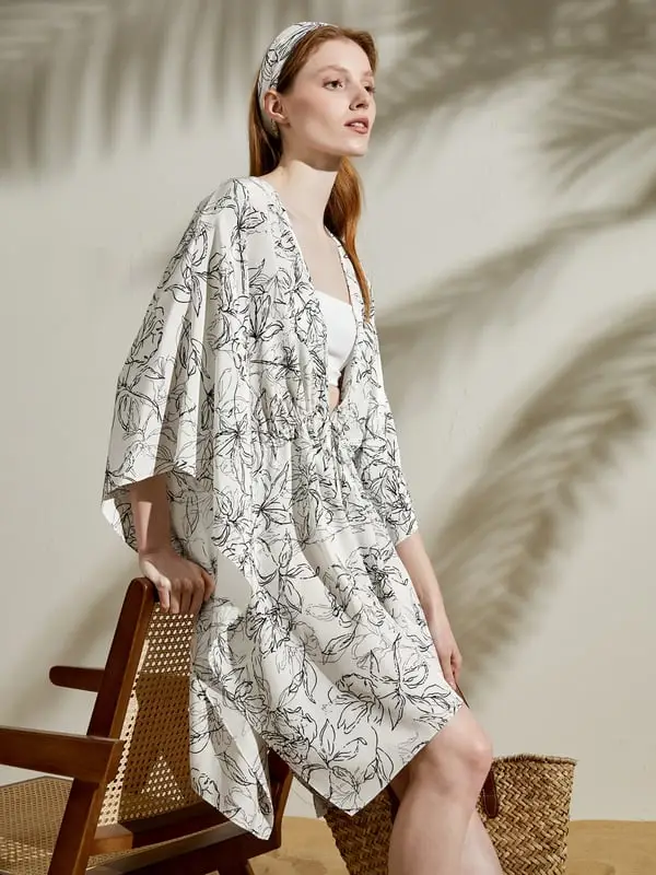 LILYSILK Cardigan Donna Nero 3534727