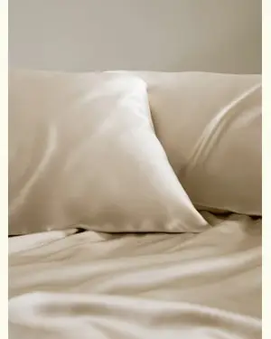 Cuscino Di Seta Per Capelli Amico Della Pelleseta Di Gelso Di Alta Qualità Seta Di Gelso Di Alta Qualità 100% Seta Oro Di Ghiaia X 80Cm