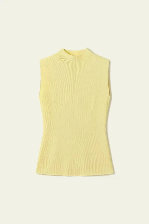 LILYSILK Gilet Donna Giallo 4223860