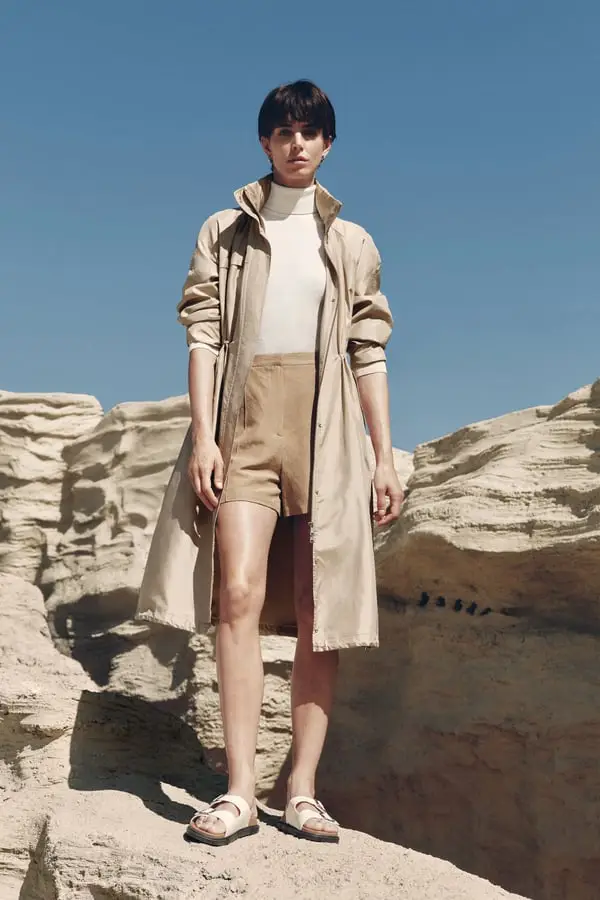 LILYSILK Trench Donna Oro 4223953