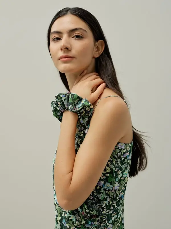 Elastici Capelli Seta Liberty Fairytale Forest, Delicati, Floreali Bosco delle Fiabe