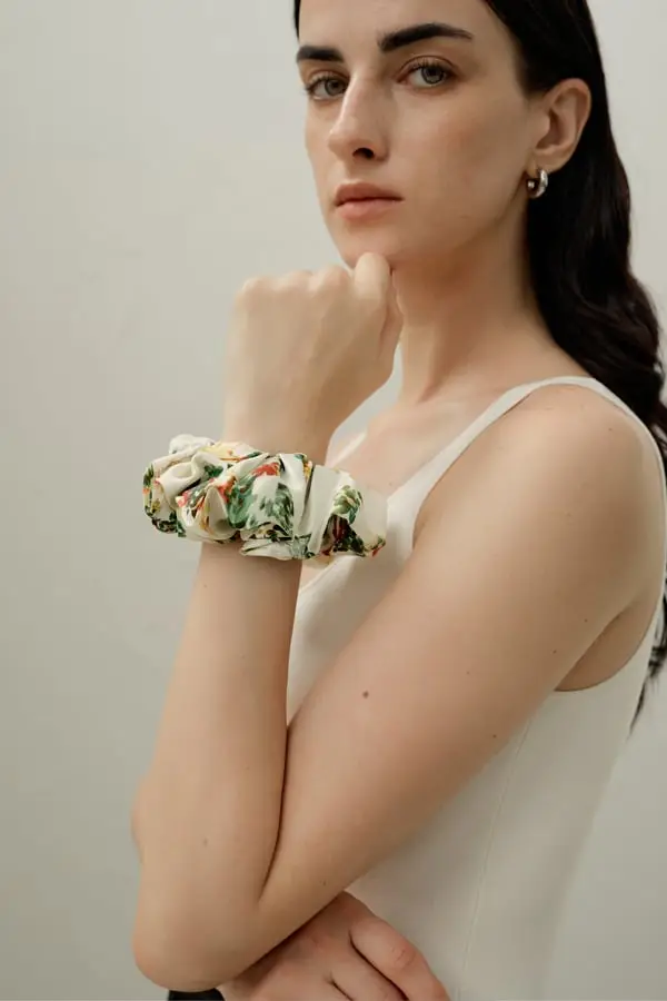 Elastico Capelli Ariete Seta | Scrunchie Zodiacale | Anti-Crespo, Delicato |