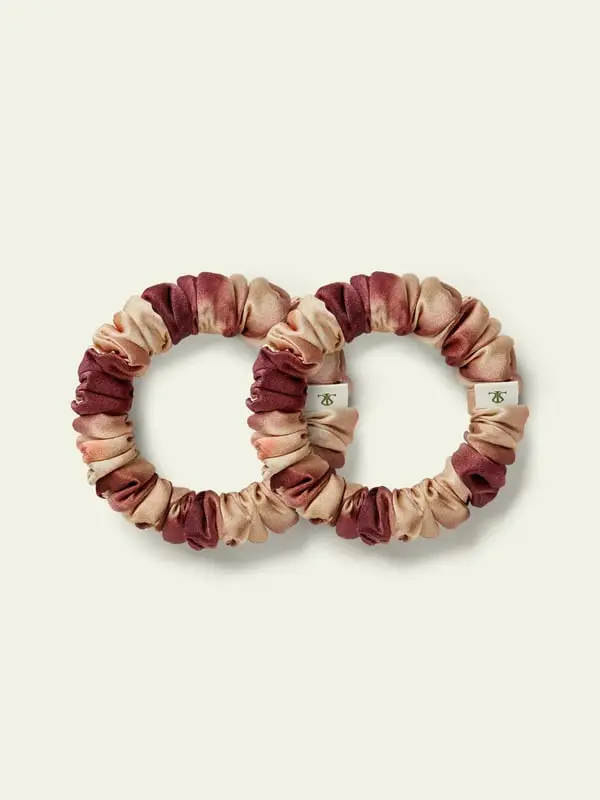 Elastico Capelli Seta Charmeuse Sogno di Narciso, Stampa Liberty Daffodil Dream