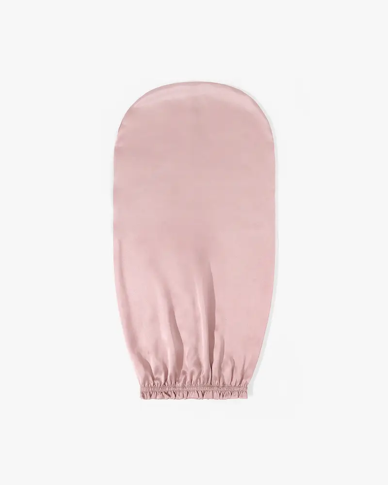 Elegante Cuffia In Seta Da Notte Rosa Rosato