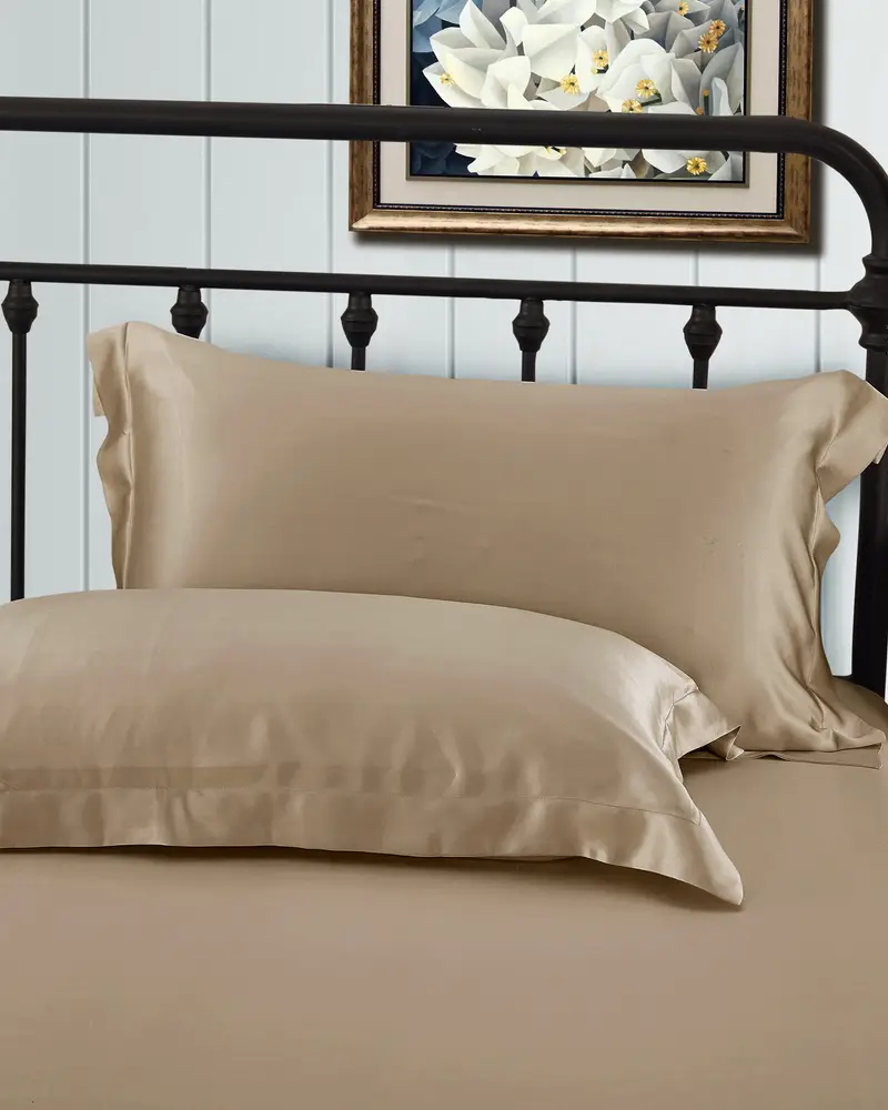 Federa 100 Seta Talpa Senza Cerniera Metallica 100% Seta Pura Delicato Sulla Pelle E Traspirante x 80cm