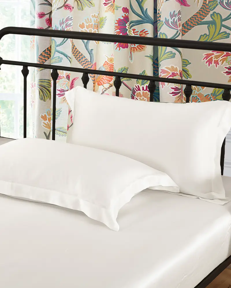 Federa In Seta Capelli Bianco Senza Cerniera Metallica Seta Per Capelli Setosi E Pelle Bella x 75cm