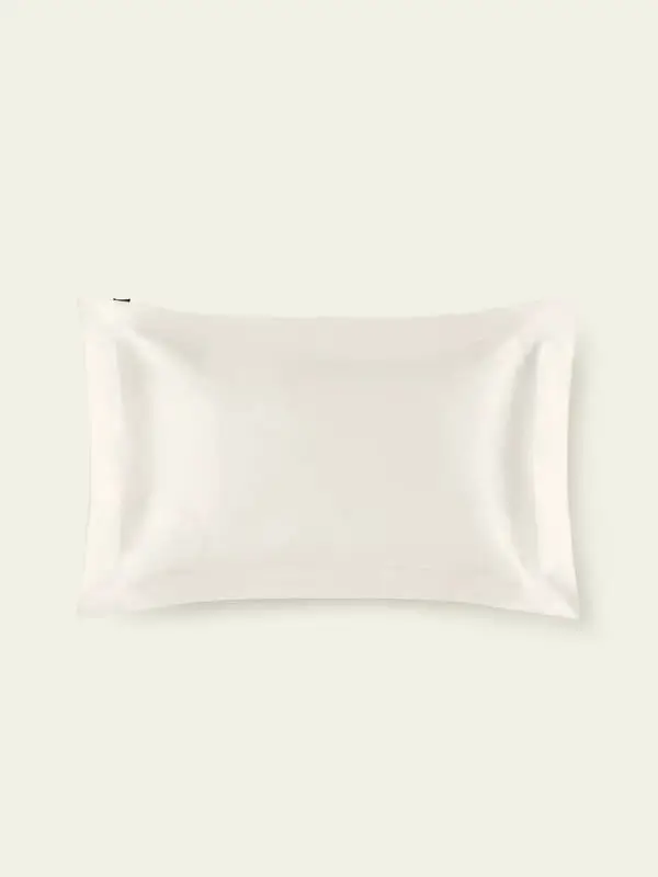 Federa In Seta Di Gelso Lucida, Liscia, Morbida Charmeuse Di Seta Una Durata Notevolmente Migliore Bianco