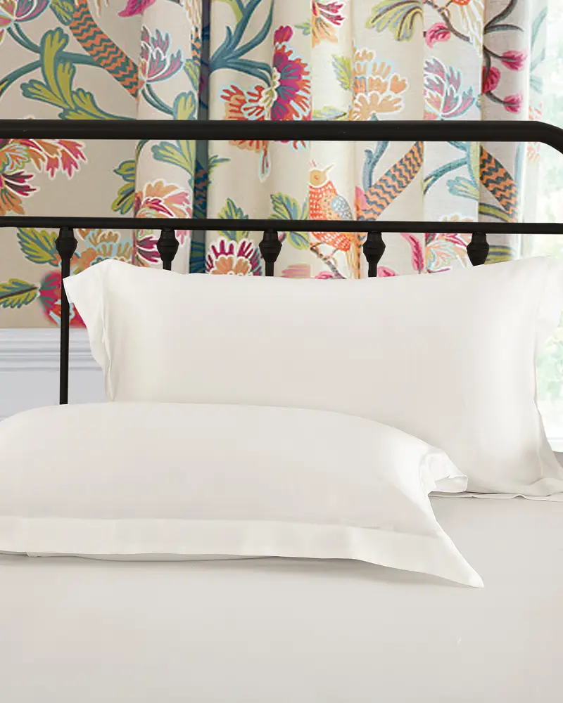 Federa In Seta Per Capelli Bianco Senza Cerniera Metallica 100% Seta Pura Efficace Nel Trattamento Dei Problemi Legati Al Sonno x 80cm