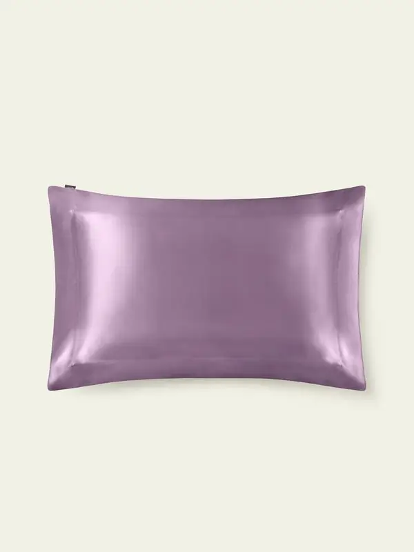 Federa In Seta Senza Cerniera 100% Seta Pura Mantiene L'Idratazione Per Un Sonno Migliore Viola