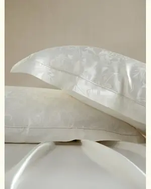 Federa Seta Capelli Seta Charmeuse Liscia Sul Retropura Seta Pura Seta Elegante E Amico Della Pelle Bianco Naturale 50 X 75Cm